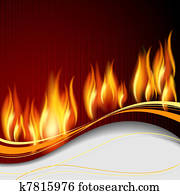 Background with flame Background with flame