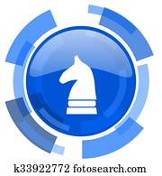 chess horse blue glossy circle modern web icon chess horse blue glossy circle modern web icon