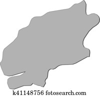 mapa, -, viana, faça, castelo, (portugal) mapa, -, viana, faça, castelo, (portugal)