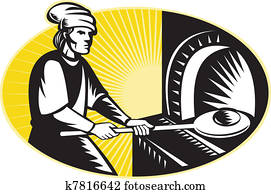 medieval baker baking bread pan oven retro medieval baker baking bread pan oven retro