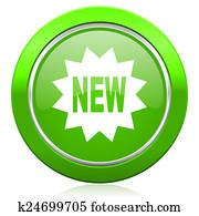 nuevo, icono