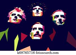 Queen pop art style Queen pop art style