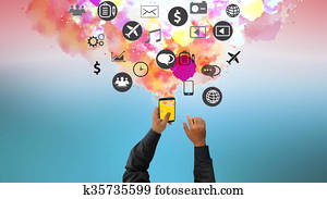 Social media concept. Social media concept.