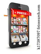 3d newsstand smartphone 3d newsstand smartphone