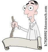Chiropractor and scroll Chiropractor and scroll
