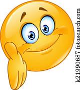 Emoticon giving hand Emoticon giving hand