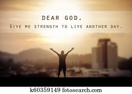 Inspirational Typographic Quote.