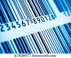 Macro view of barcode Macro view of barcode