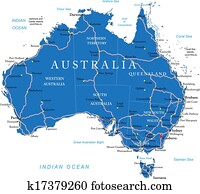 Australia road map Australia road map