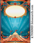 Blue circus background Blue circus background