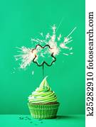 dia st patrick, cupcake