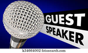Guest Speaker Microphone Words Animation Introduction Guest Speaker Microphone Words Animation Introduction