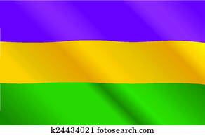 Mardi Gras flag Mardi Gras flag