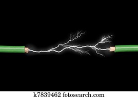 Wires with electrical arc