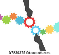 אנשים, ידיים, טכנולוגיה, התכונן, מעבד, ניהול