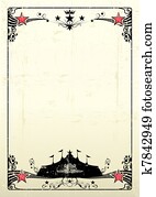 grungy circus poster grungy circus poster