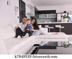 happy young family have fun at home happy young family have fun at home