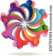 Logo teamwork community people