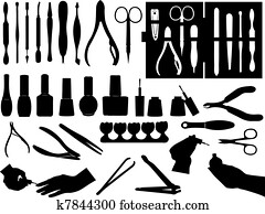 Set of manicure and pedicure Set of manicure and pedicure