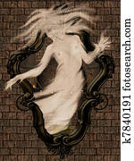 The ghost in the mirror. The ghost in the mirror.