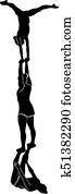 acrobatic stunt acrobatic stunt