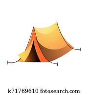 camping, oder, wandern, gelb, farbe, zelt, wasserdicht, material camping, oder, wandern, gelb, farbe, zelt, wasserdicht, material