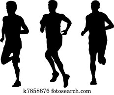 marathon runner running silhouette marathon runner running silhouette