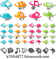 Swoosh Social Media Icons Swoosh Social Media Icons
