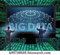 Big data concept with data mining analyst Big data concept with data mining analyst