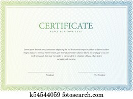 Certificate. Template diploma currency border.