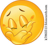 Hiding smile emoticon