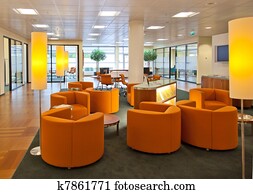 public space in bank office