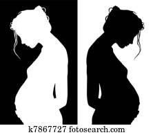 silhouettes of pregnant silhouettes of pregnant