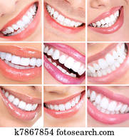 Smile and teeth. Smile and teeth.