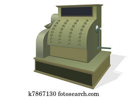 The old cash register The old cash register