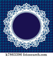 Vintage Lace Doily Frame Vintage Lace Doily Frame