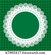 Vintage Lace Doily Frame Vintage Lace Doily Frame
