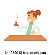 科学者 仕事 研究 中に 化学ラボ 内部 の 科学 実験室 ベクトル イラスト クリップアート 切り張り イラスト 絵画 集 K Fotosearch