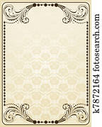 Abstract vintage frame and elements Abstract vintage frame and elements