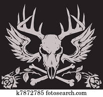 Deer Crossbones Deer Crossbones