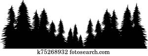 Forest landscape design vector illustration Forest landscape design vector illustration