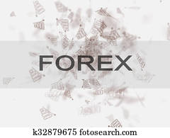 Forex trading business concept