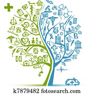 Medical tree concept for your design Medical tree concept for your design