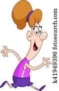 Running woman Running woman
