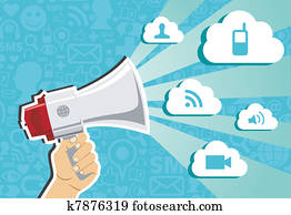 wolke, rechnen, marketing, concept.