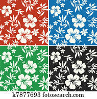 היביסקוס, פרוח, הדפס