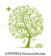 רפואי, עץ, מושג, ל, שלך, עצב