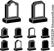 3d tombstone black symbol 3d tombstone black symbol