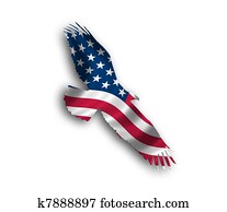 American eagle flag flying American eagle flag flying