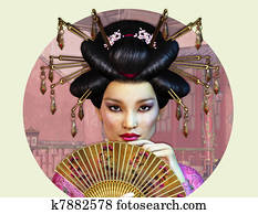https://cdn-grid.fotosearch.com/CSP/CSP788/asian-lady-stock-illustration__k7882578.jpg